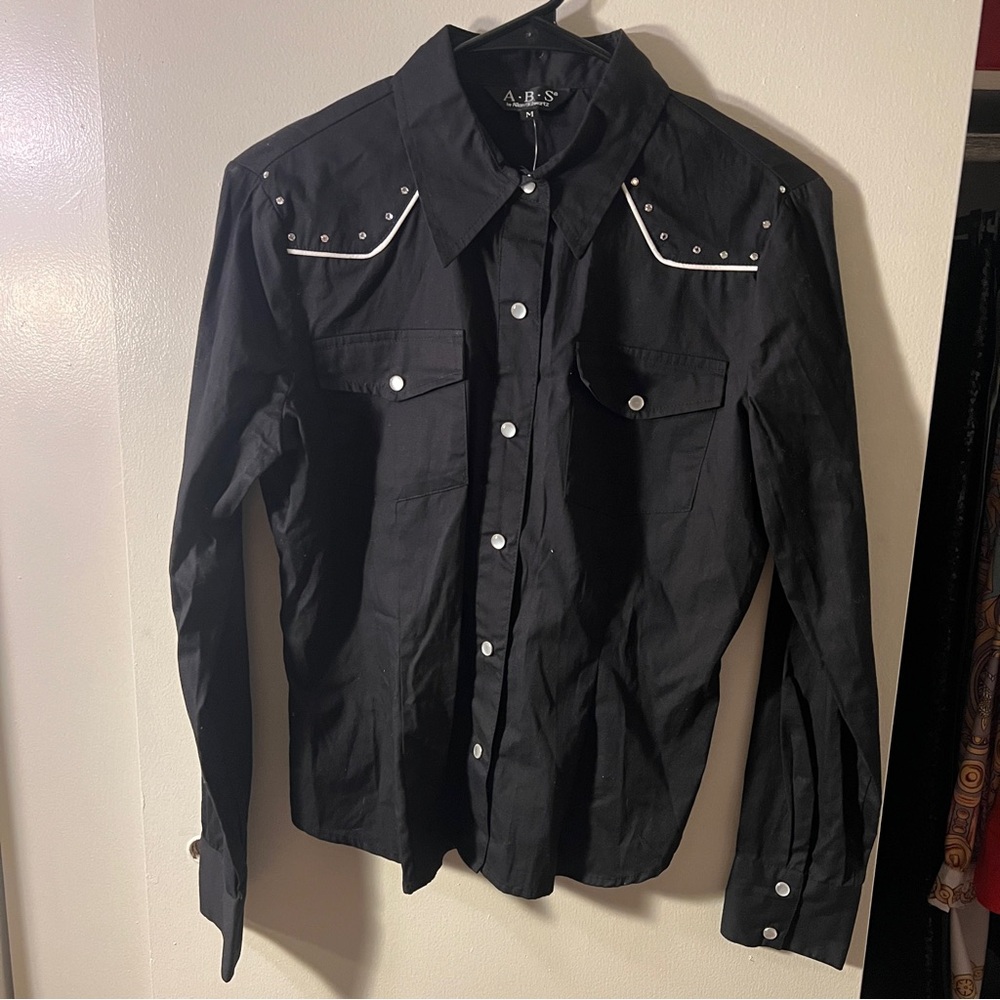 A.B.S. Rhinestone Western Shirt